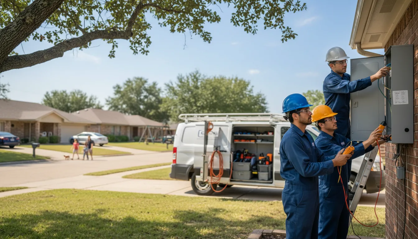 Certified electrician providing emergency electrical services in Clarkridge, AR